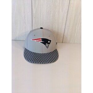 New England Patriots Hat Cap Men’s Football NFL New Era Gray EUC